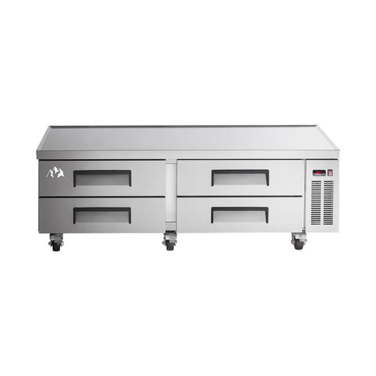 Chef AAA - Commercial 72" Chef Base Refrigerator 4 Drawer 1100lbs Capacityn  - TCB72-D4