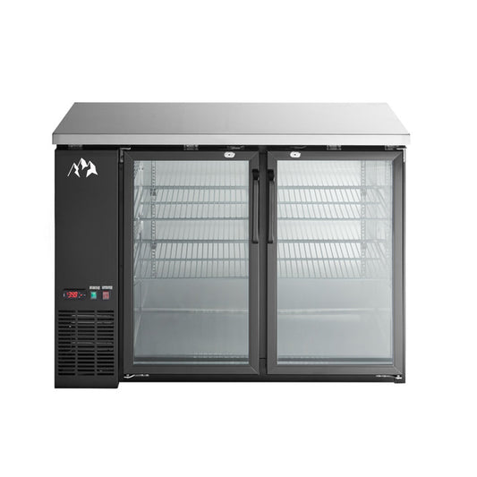 Chef AAA -  Commercial 49" Glass Door Back Bar Refrigerator 11.2 cu.ft. - TBB-48G-HC