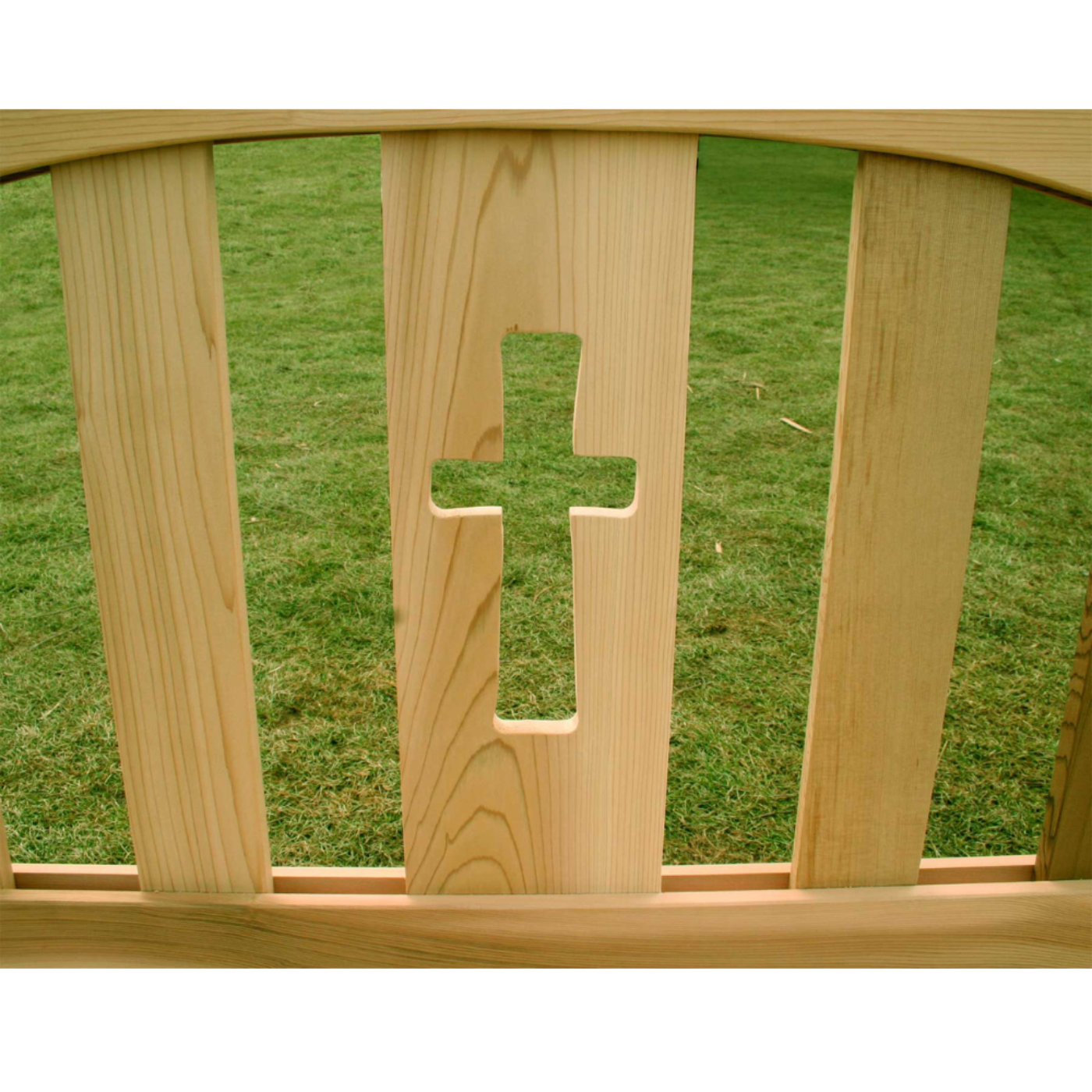 Creekvine Designs Cedar Holy Cross Garden Bench - WF8002CVD