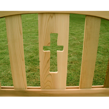 Creekvine Designs Cedar Holy Cross Garden Bench - WF8002CVD