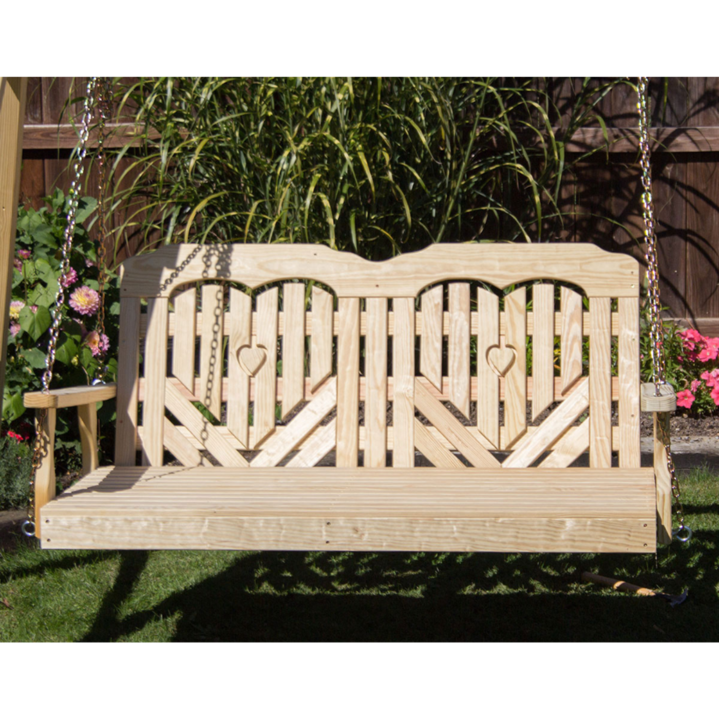 Creekvine Designs Treated Pine Heartback Swingbed - FTSBED60HBCVD