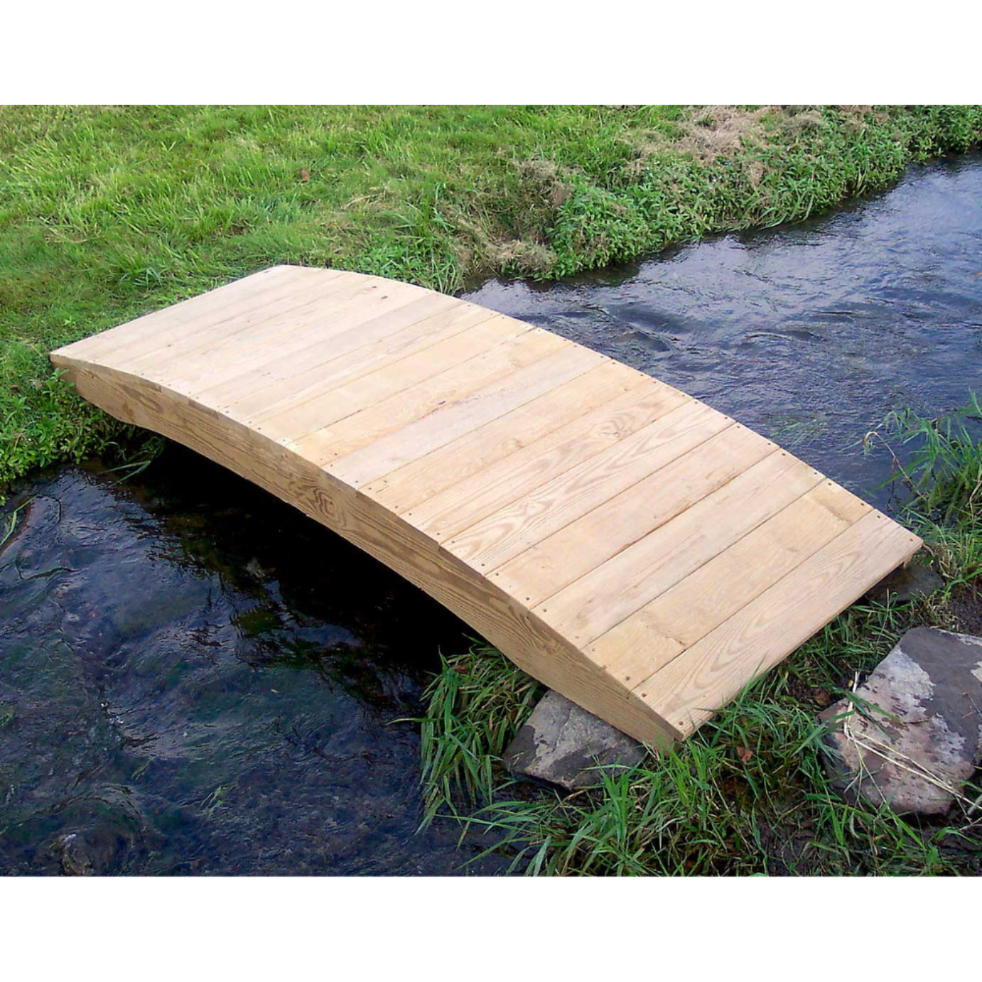 Creekvine Designs Treated Pine Plank Garden Bridge - FT1204-2CVD