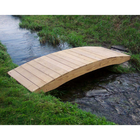 Creekvine Designs Treated Pine Plank Garden Bridge - FT1204-2CVD