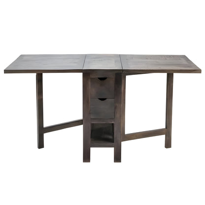 Crestview Collection Barnwell 60" x 28" x 30" Transitional Wood Folding Dining Table - CVFNR872