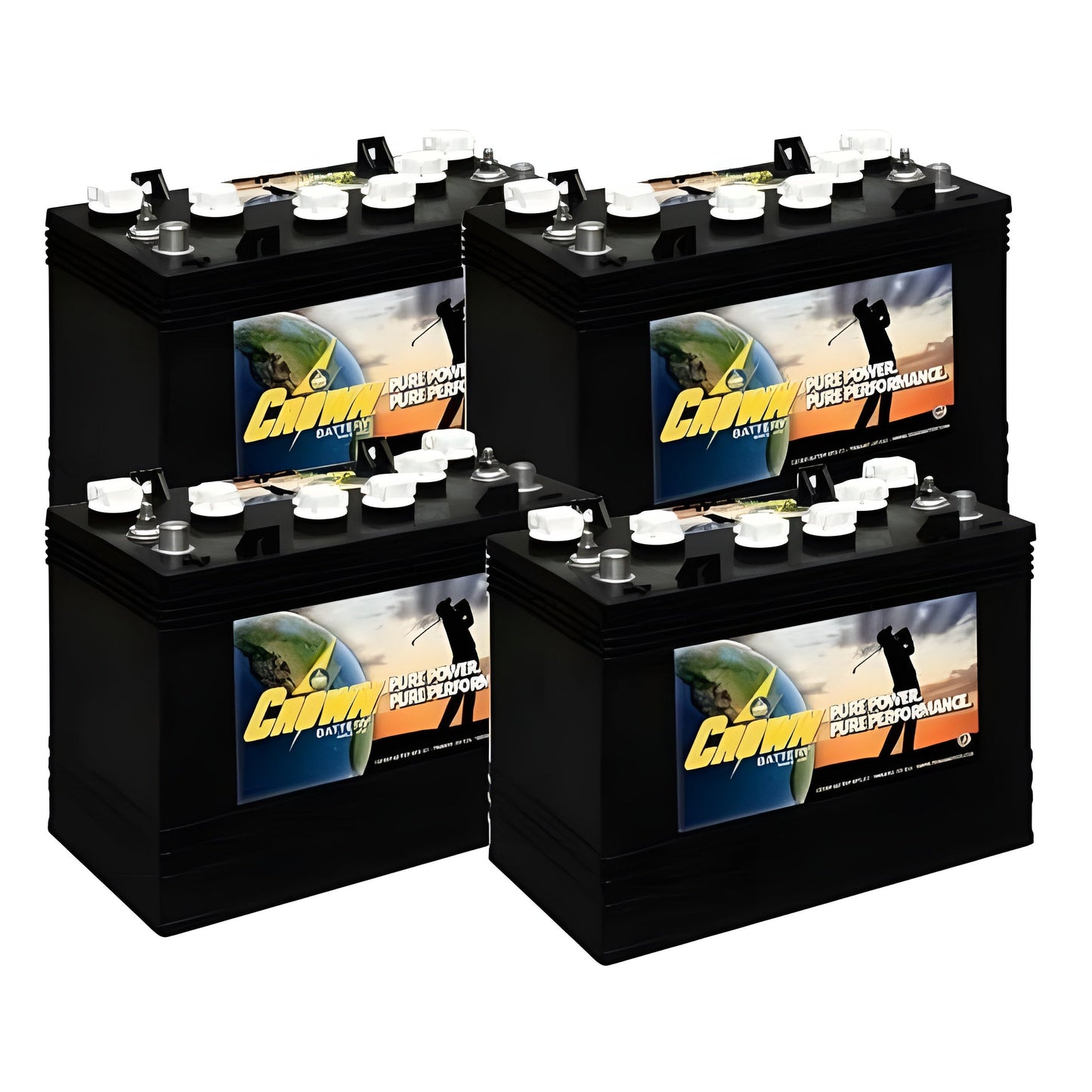 Crown Battery CR-GC150 12Volt/150Ah (4 Pack, 48V) - CG-GC150-4x