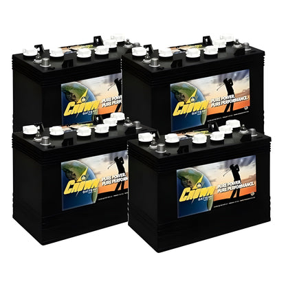 Crown Battery CR-GC150 12Volt/150Ah (4 Pack, 48V) - CG-GC150-4x