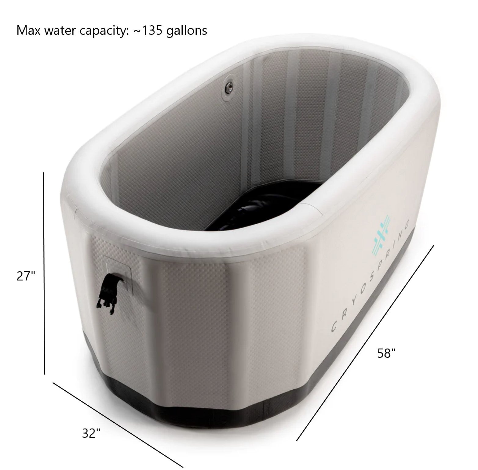 Cryospring Cold+Hot Inflatable Tub Plunge with Micro-filtration System ﻿Experience the ultimate in relaxation and recovery with our state-of-the-art Cold-Hot Plunge System. Designed to provide the perfect balance of icy cold and soothing heat, this innovative product takes your wellness journey to new heights.  Whether you're an athlete seeking optimal performance or an individual looking to rejuvenate your body and mind, our Cold-Hot Plunge System offers a refreshing and invigorating experience.