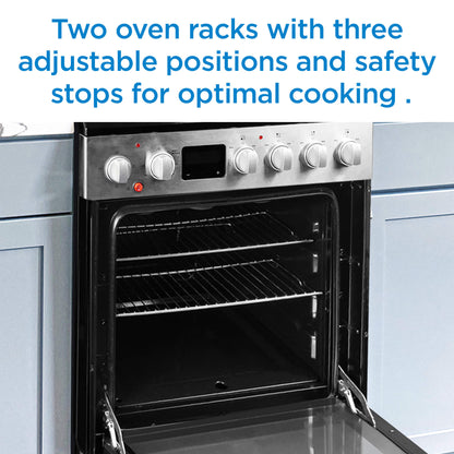Danby - 24" Slide-In Smooth Top Range, ADA Compliant, Airfry, Manual Clean Ranges - DRCA240BSS