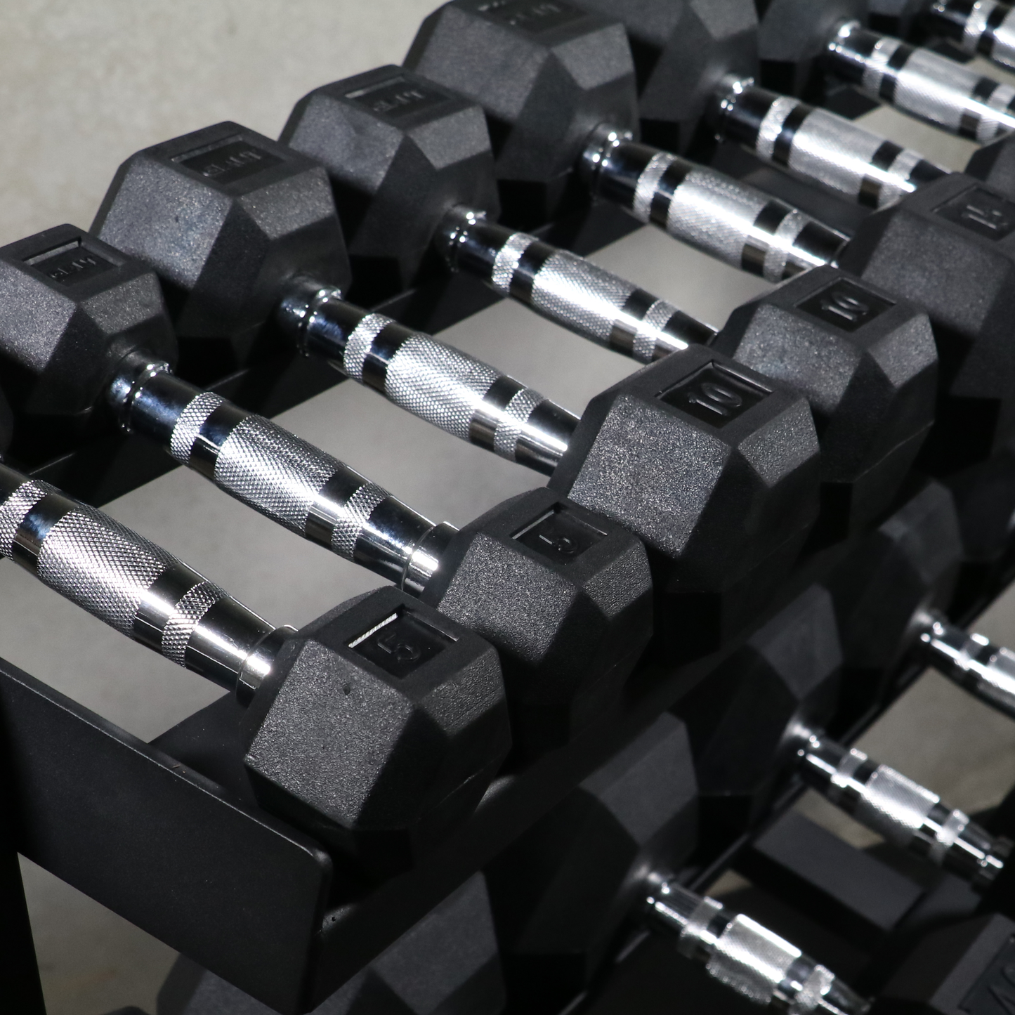 GIANT Rubber Hex Dumbbell Sets - Ergonomic - DB550