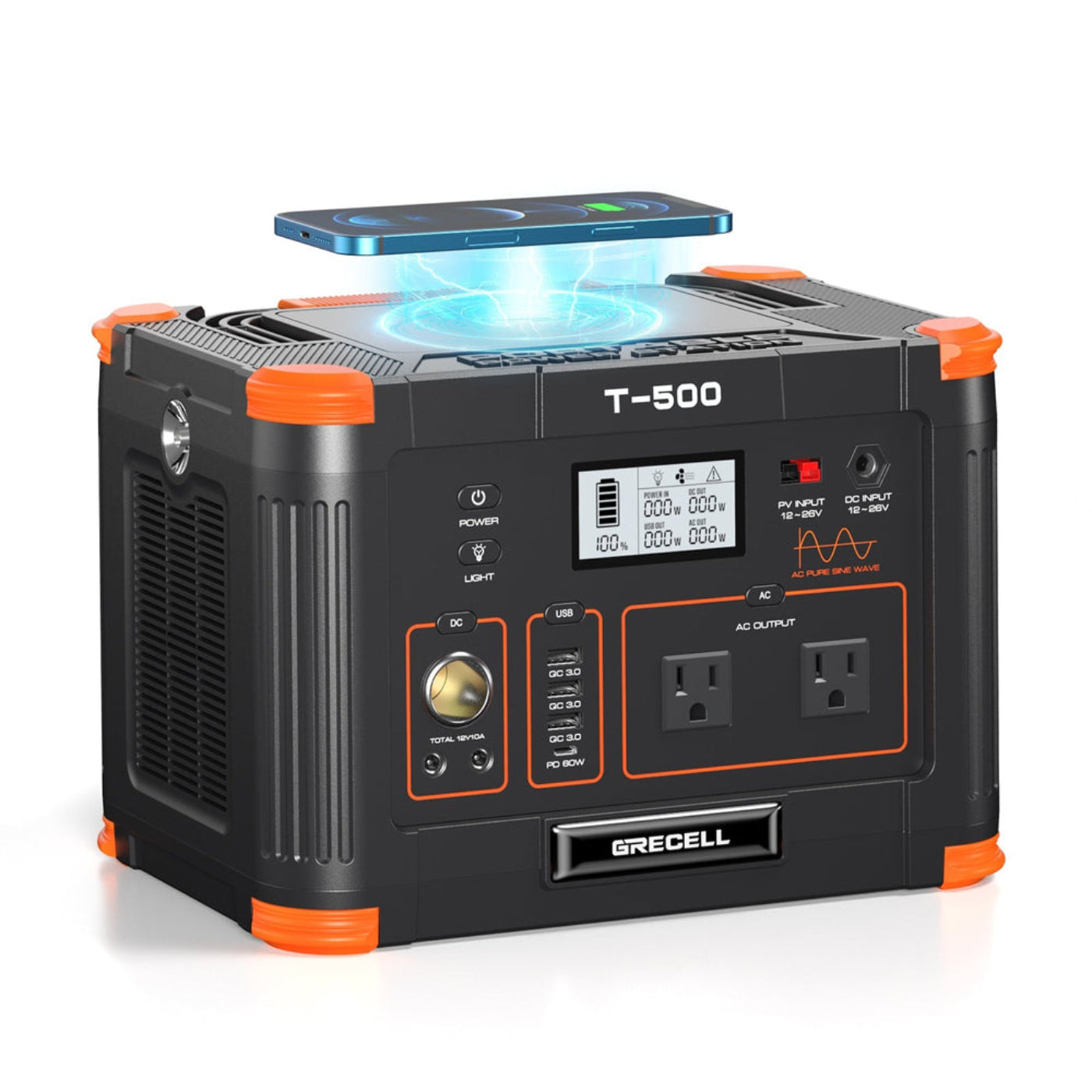 GRECELL Portable Power Station 500W - 680491101785