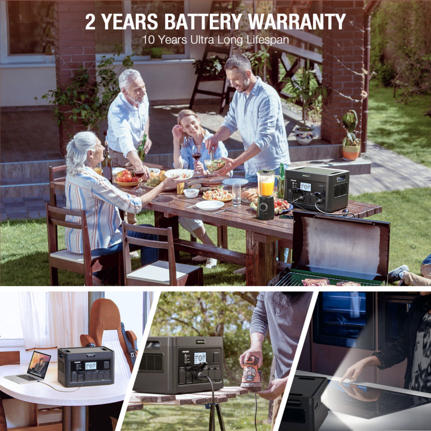 GRECELL Portable Power Station 2400W V- DYCNX0014AGE-US