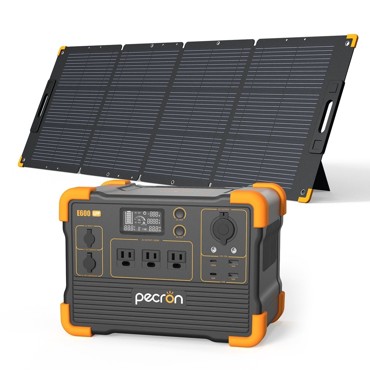 PECRON E600LFP Portable Power Station 1200W 614Wh LiFePo4 - E600LFP