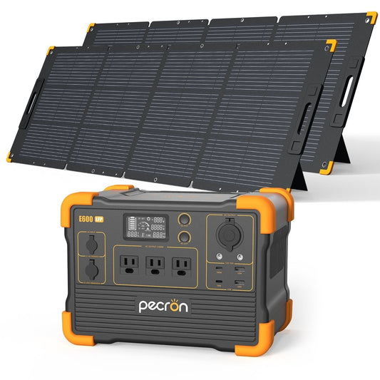 PECRON E600LFP Portable Power Station 1200W 614Wh LiFePo4 - E600LFP