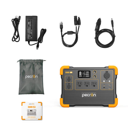 PECRON E600LFP Portable Power Station 1200W 614Wh LiFePo4 - E600LFP