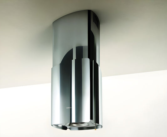 Elica - CHROME - Iconic - 22 7/8" W x 17" D x 22 7/8" H, Polished Stainless Steel - Island Hoods- ECH623S1