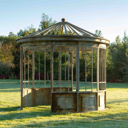 Park Hill Collection Garden Floral Aged Metal Gazebo Display Prop - EDX90088