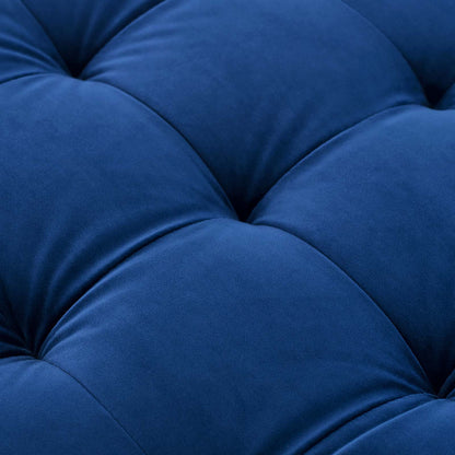 Modway Furniture Valour Modern Velvet Sofa - Stylish Mid-Century Design with Stain-Resistant Fabric & Pocket Coils