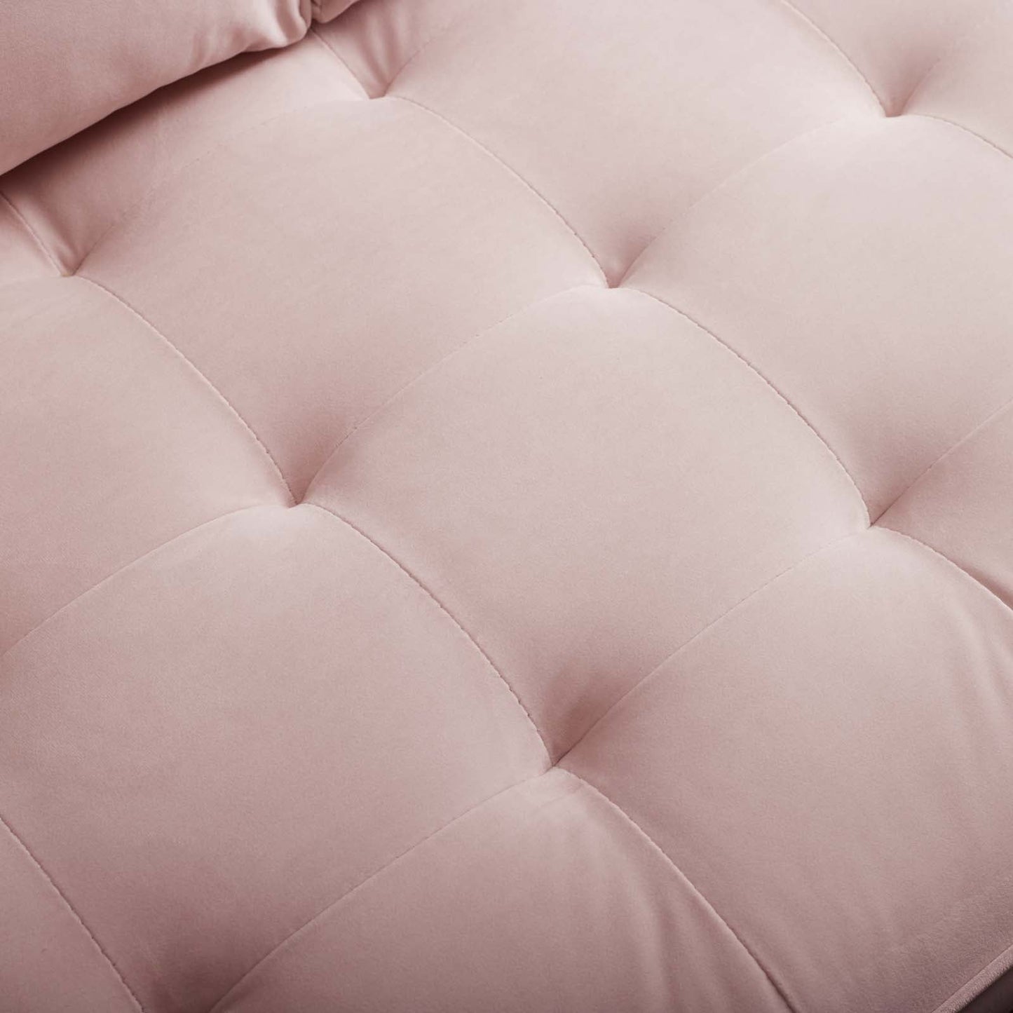 Modway Furniture Valour Modern Velvet Sofa - Stylish Mid-Century Design with Stain-Resistant Fabric & Pocket Coils