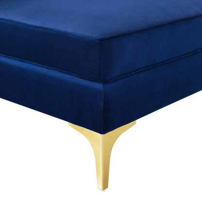 Modway Furniture Triumph Channel Tufted Performance Velvet Sofa - Luxe Glam Deco Design for Modern Living Spaces