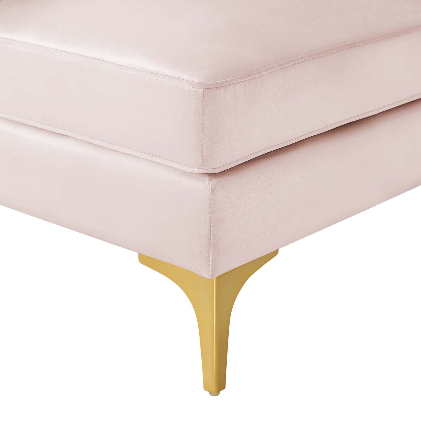 Modway Furniture Triumph Channel Tufted Performance Velvet Sofa - Luxe Glam Deco Design for Modern Living Spaces