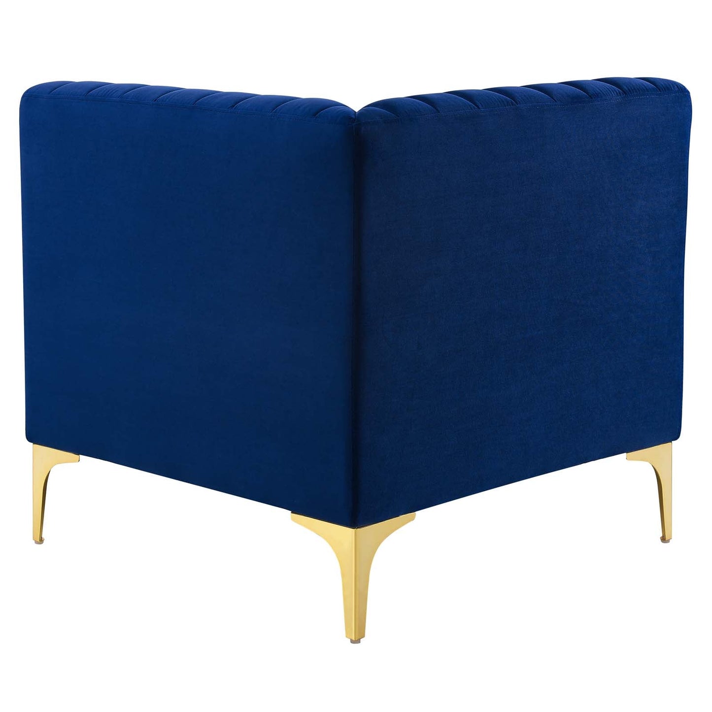 Modway Furniture Triumph Channel Tufted Performance Velvet Sectional Sofa - Luxurious Design & Comfort for Any Space