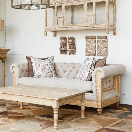 Park Hill Collections Country French Hillcrest Tufted Sofa  - EFS81664