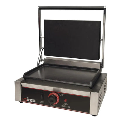 Winco ESG-1 Sandwich Grill with Single 14" Flat Plate, 120V - ESG-1