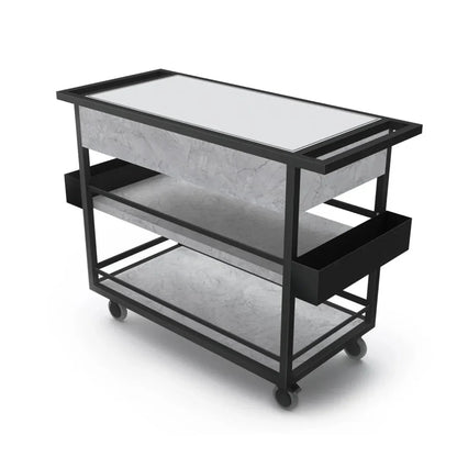 Forbes Industries F35-5511 24" Mixology Cart, Foss Essential - White or Black polyethylene work surface - F35-5511
