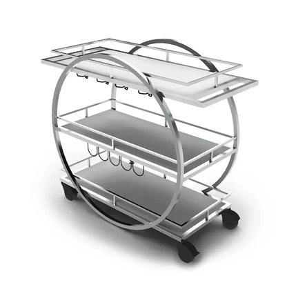 Forbes Industries F35-5573 24" Cartwheel Mixology Cart Avonite Work Surface - F35-5573