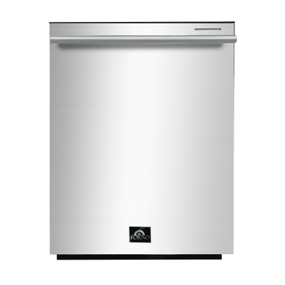 Forno Appliance Package - 48 Inch Gas Range, Range Hood, Refrigerator, Microwave Drawer, Dishwasher, Wine Cooler, AP-FFSGS6244-48-9