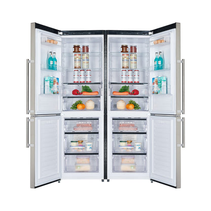 Forno 48 Inch Bottom Mount 22.2 cu. ft. Refrigerator in Stainless Steel, FFFFD1948-48S