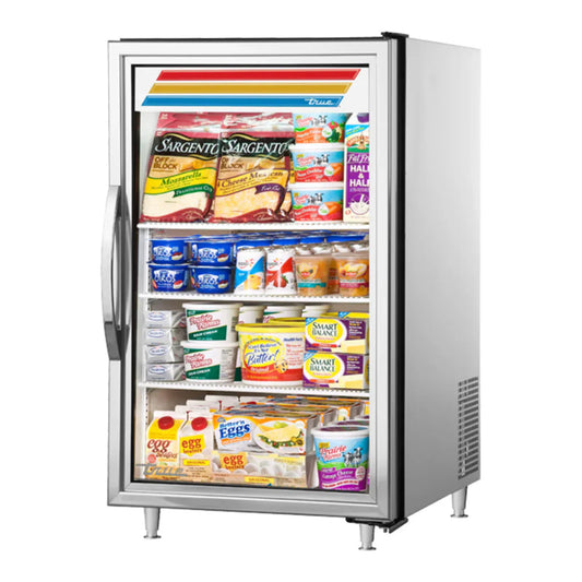 True24" GDM Series Stainless Steel Countertop Refrigerator with Front Access and Swing Door, 115v/1ph - GDM-07-S-HC-TSL01