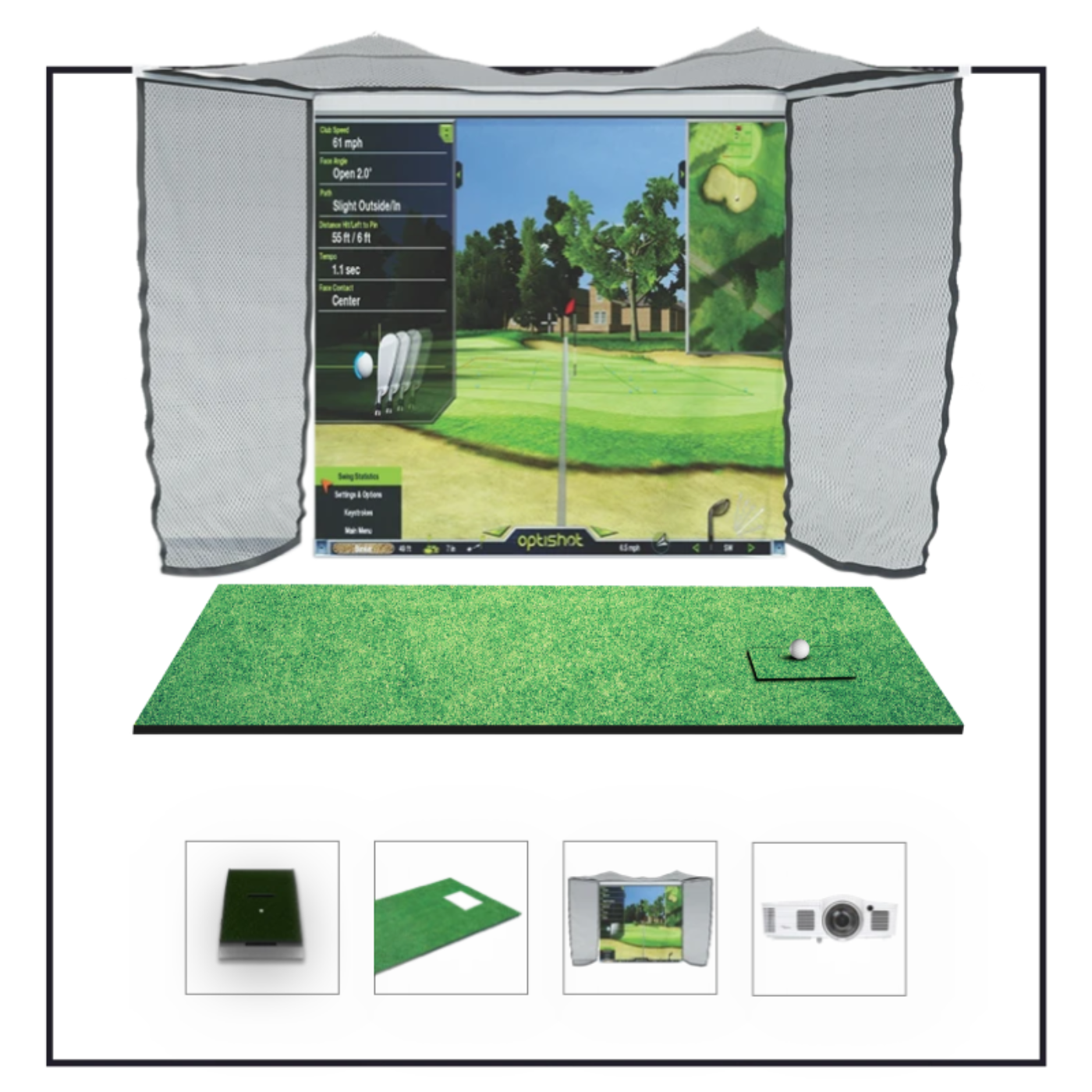 Optishot Golf In A Box 3