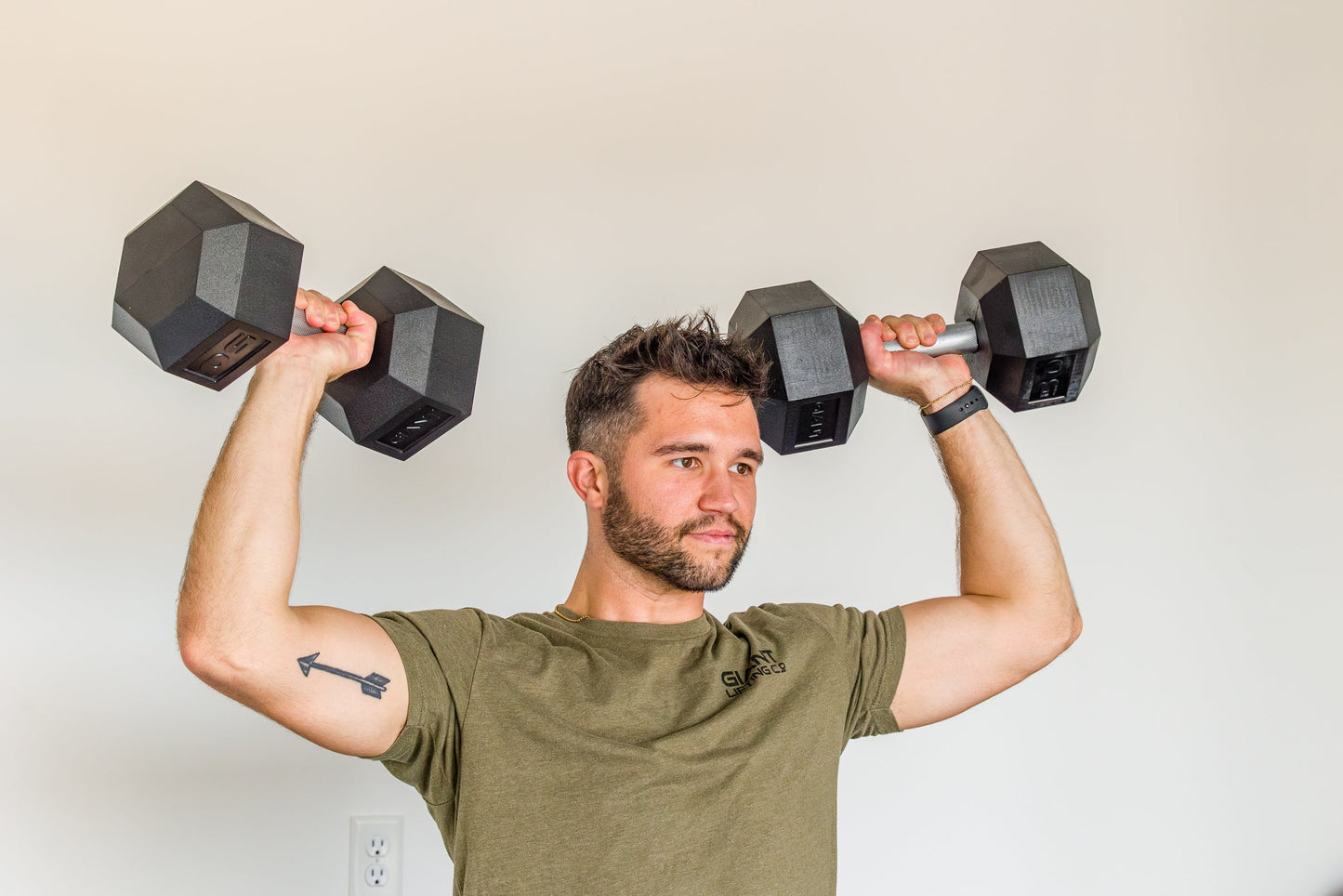GIANT Rubber Hex Dumbbell Sets - Straight - 550LBSTRAIGHT