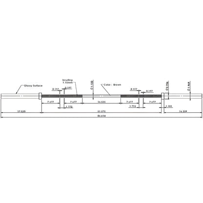 VTX Men's Training Bar - GOB-1800