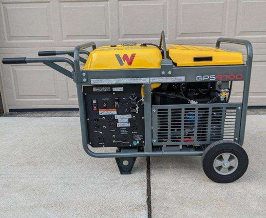Wacker Neuson GPS9700A Portable Generator with Electric Start, Wheel Kit & Honda – #5100042221