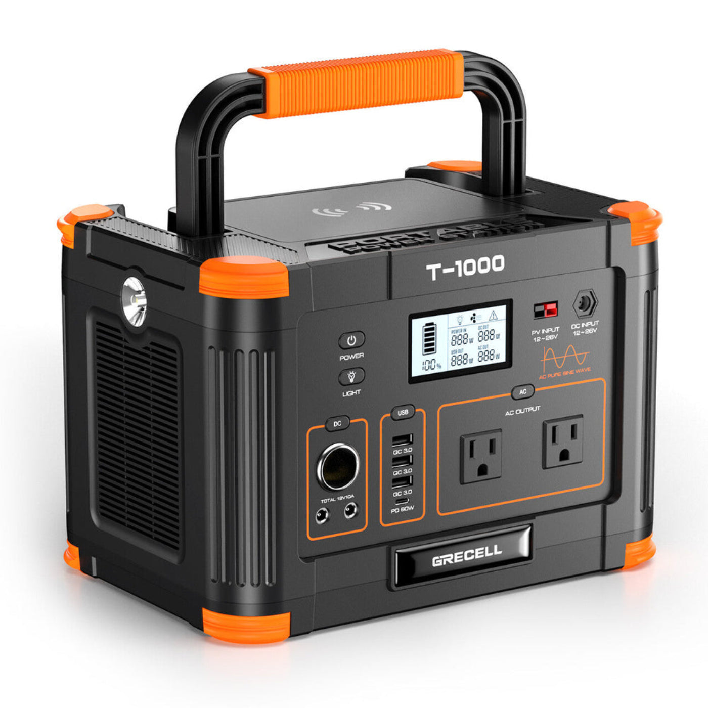 GRECELL Portable Power Station 1000W -  GR-SE0003