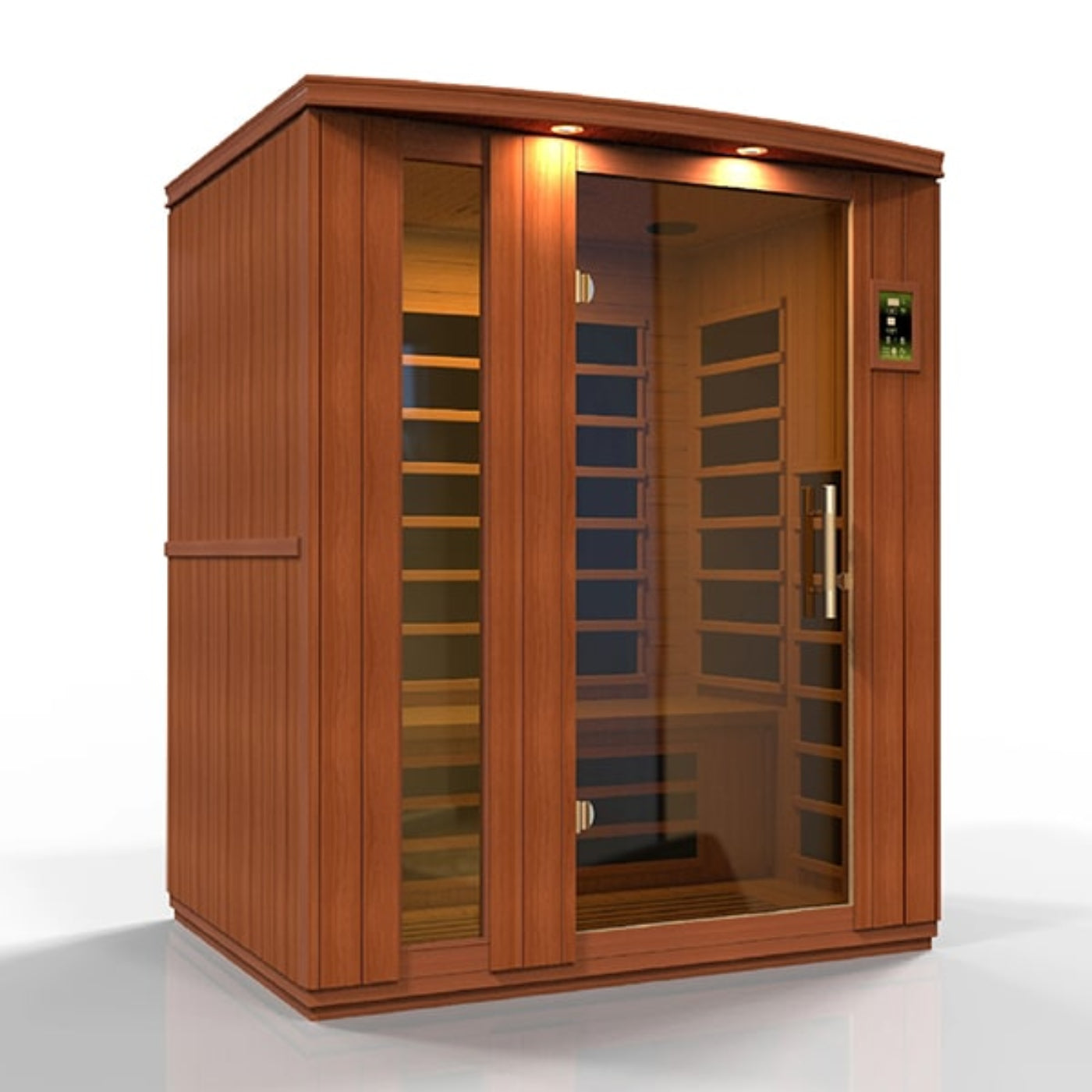 Dynamic Lugano Edition 3-Person Low EMF FAR Infrared Sauna (Canadian Hemlock)DYN-6336-02 by Golden Designs