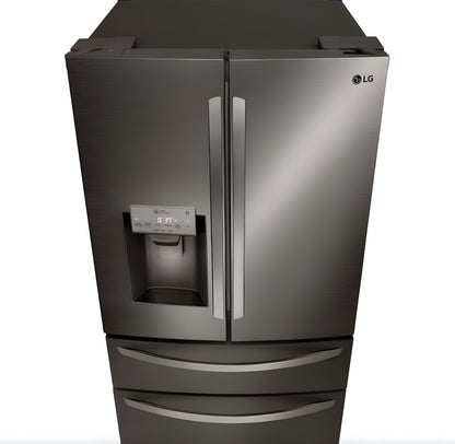 LG 36 in. 4-Door French Door Refrigerator in Black Stainless Steel 28 Cu. Ft. (LMXS28626D)