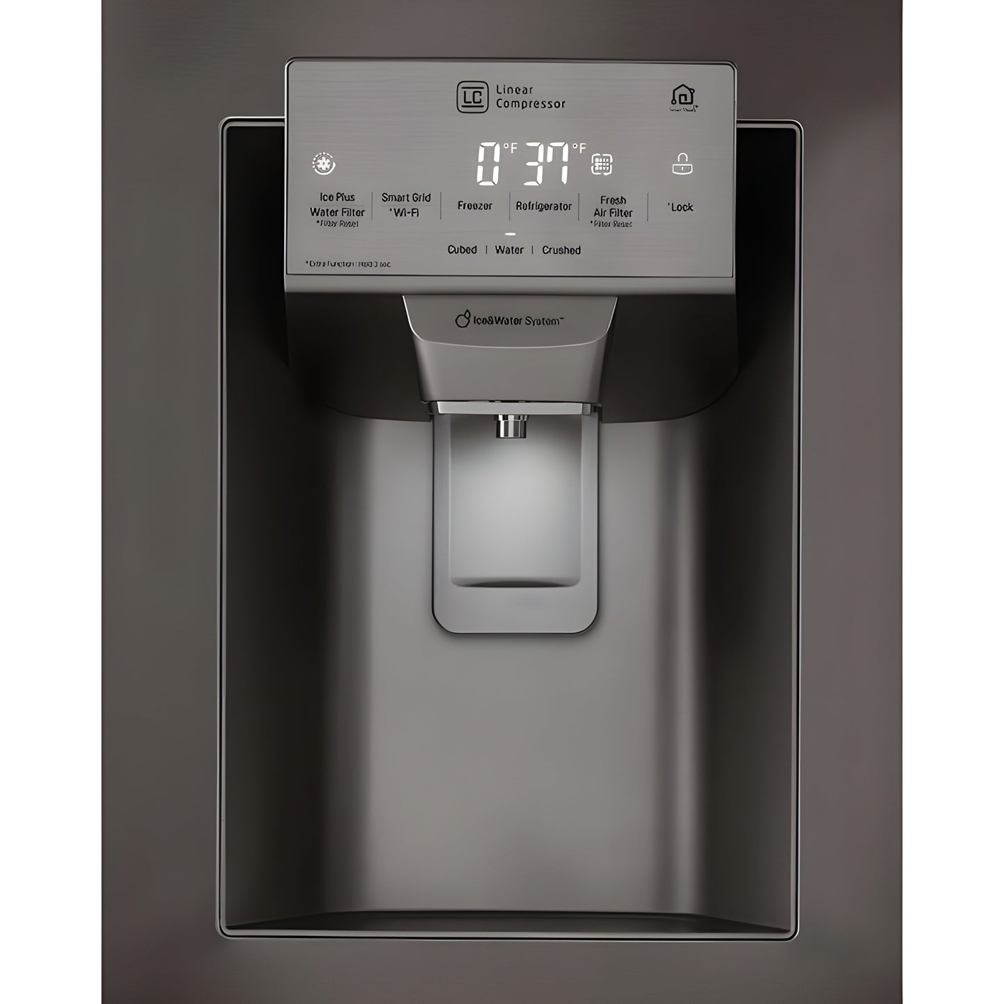 LG 36 in. 4-Door French Door Refrigerator in Black Stainless Steel 28 Cu. Ft. (LMXS28626D)