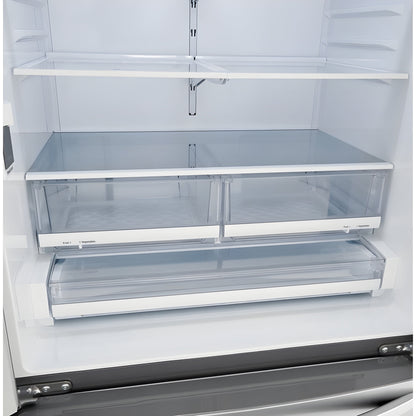 LG 36 in. 4-Door French Door Refrigerator in Stainless Steel 23 Cu. Ft. (LMWC23626S)