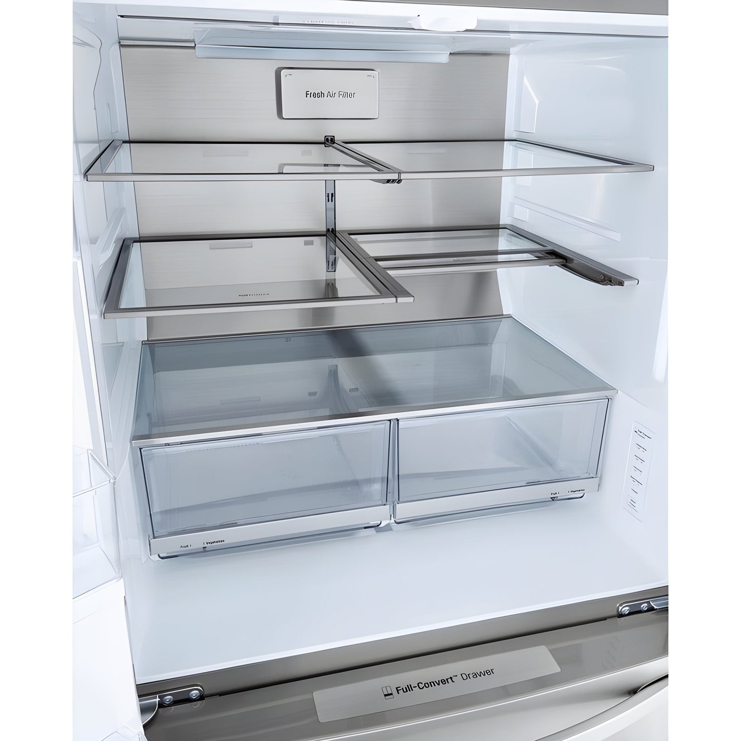 LG 36 in. 4-Door French Door Refrigerator with InstaView, Stainless Steel 23 Cu. Ft. (LRMVC2306S)
