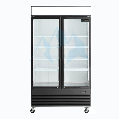 Chef AAA - Commercial 39" 2 Glass Door Merchandiser Refrigerator 33.5 cu.ft. - TSM33R