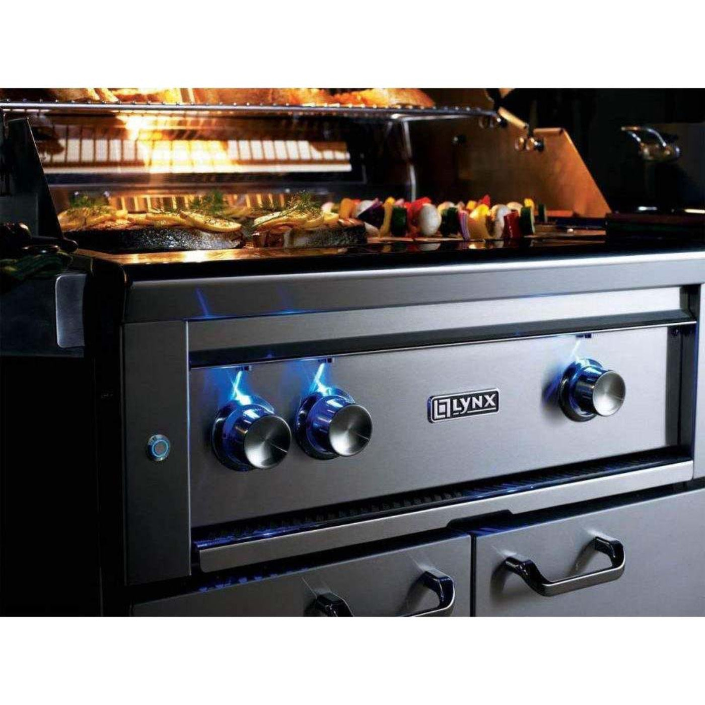 Lynx 30-Inch Professional Gas Grill On Cart with All Trident Infrared Burners - L30ATRF-LP/NG
