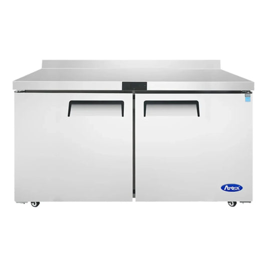 Atosa MGF8410GR 60.2" Worktop Refrigerator with Backsplash 17.2 Cu.Ft - MGF8410GR