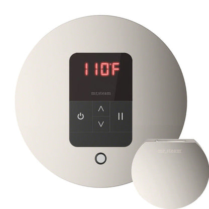 Mr. Steam- iTempo Round Steam Shower Control - Polished Nickel - MSITEMPORD-PN