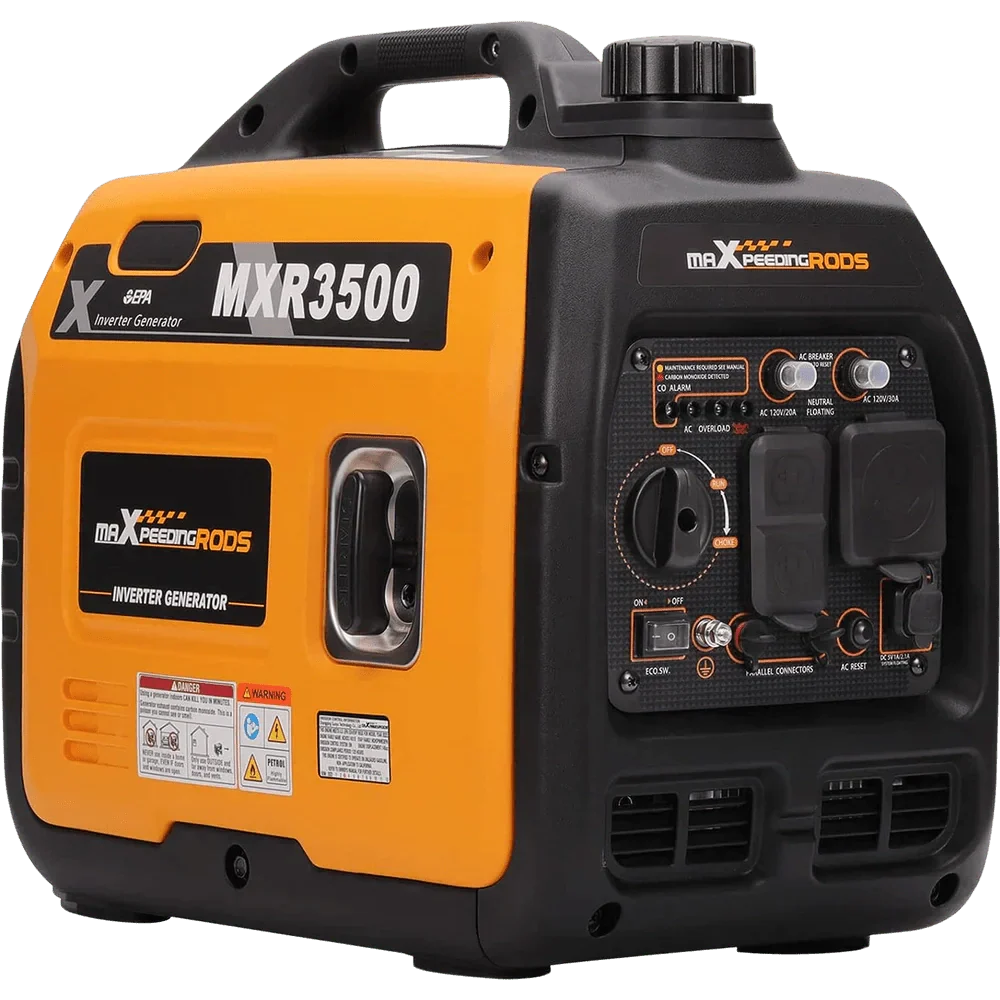 Maxpeedingrods Inverter Generator 3000W/3500W Low THD Parallel and RV Ready with CO Alert - MXR3500-CA