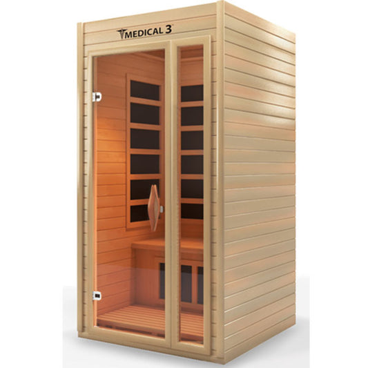 Medical 3 Infrared Sauna Rapid Internal Heating System Detox Cleansing