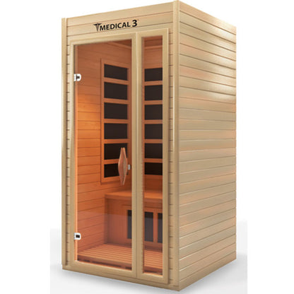 Medical 3 Infrared Sauna Rapid Internal Heating System Detox Cleansing
