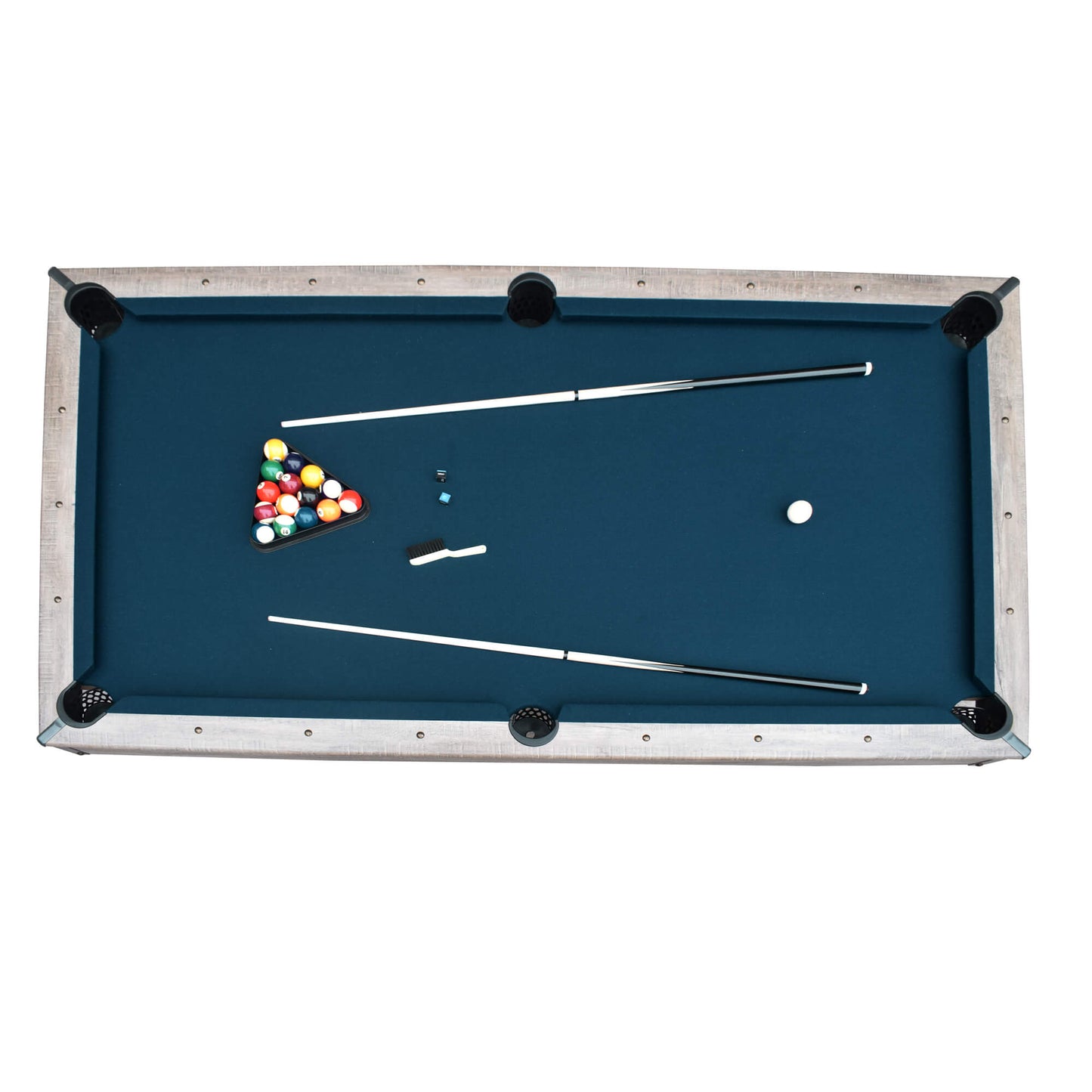 Hathaway Logan 7ft Multi Game Pool Dining Table with Benches - BG50348